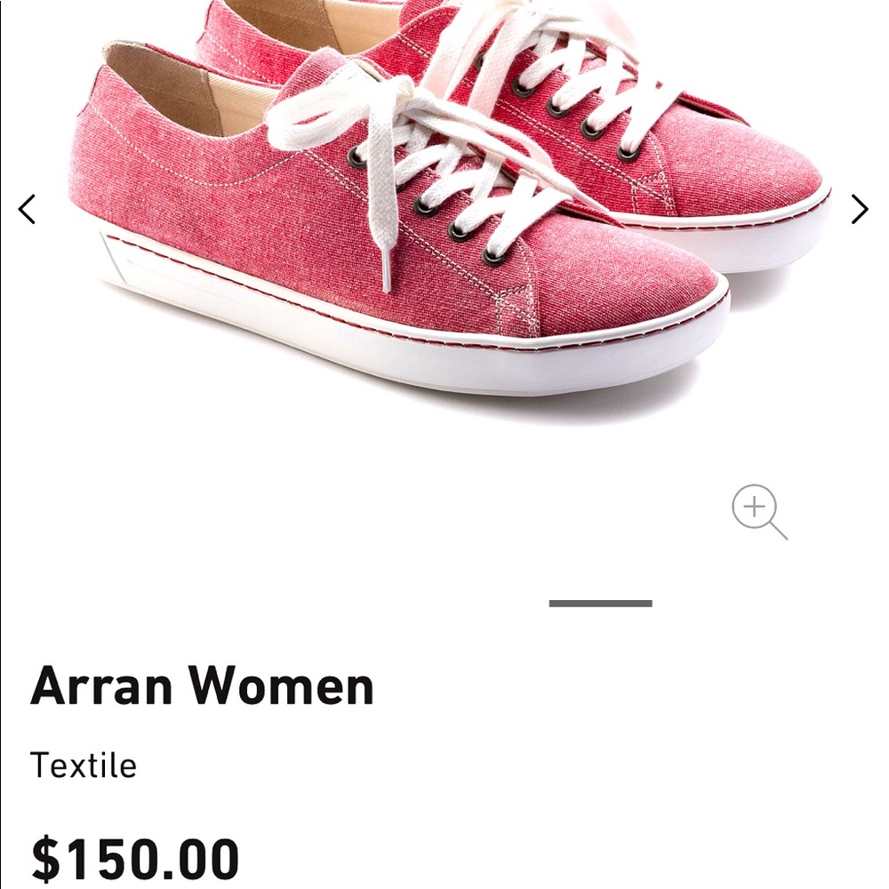 Birkenstock Arran Red Canvas Sneaker size 38